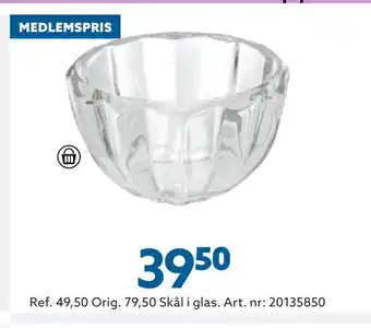 Skål i glas