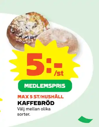 Coop KAFFEBRÖD erbjuda