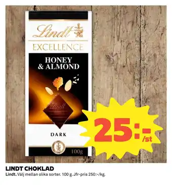 Coop LINDT CHOKLAD erbjuda