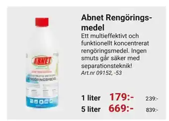 Erlandsons Brygga Abnet Rengöringsmedel erbjuda