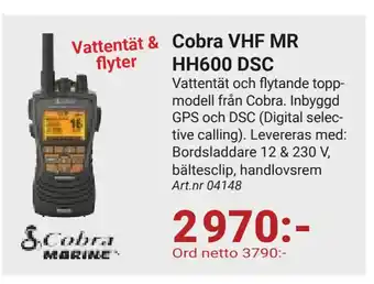 Erlandsons Brygga Cobra VHF MR HH600 DSC erbjuda