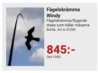 Erlandsons Brygga Fågelskrämma Windy erbjuda