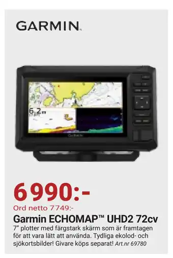 Erlandsons Brygga Garmin ECHOMAP UHD2 72cv erbjuda