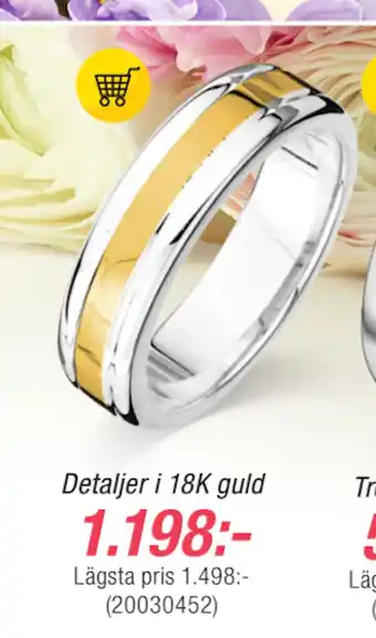 Guldfynd Detaljer i 18K guld erbjuda