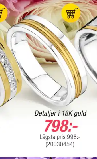 Guldfynd Detaljer i 18K guld erbjuda