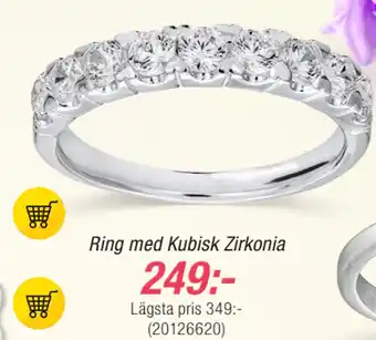 Guldfynd Ring med Kubisk Zirkonia erbjuda