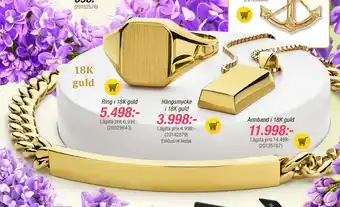 Guldfynd Armband i 18K guld erbjuda