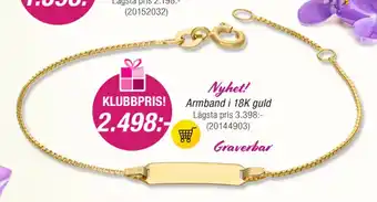 Guldfynd Armband i 18K guld erbjuda