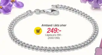 Guldfynd Armband i äkta silver erbjuda