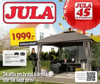 Jula Paviljong 3,3x3,3 m erbjuda