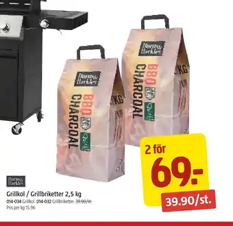 Jula Grillkol / Grillbriketter 2,5 kg erbjuda