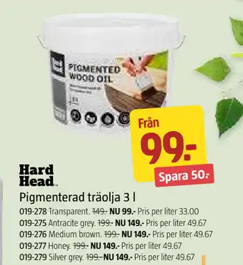 Jula Pigmenterad träolja 3 l erbjuda
