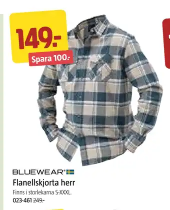 Jula Flanellskjorta herr erbjuda