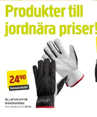 Jula Bluewear arbetshandskar erbjuda