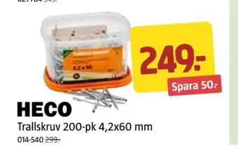 Jula Heco trallskruv erbjuda