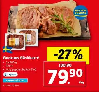 Lidl Gudruns fläskkarré erbjuda