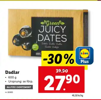 Lidl Dadlar erbjuda