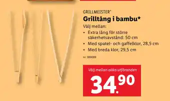 Lidl Grilltång i bambu erbjuda