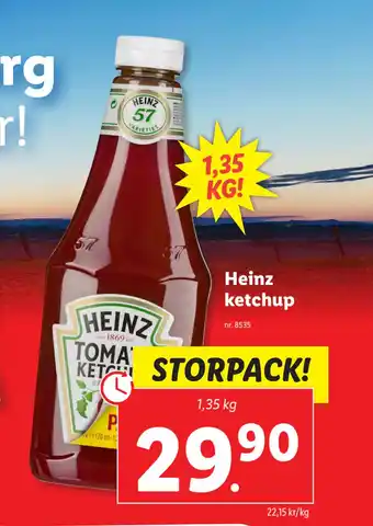 Lidl Heinz ketchup erbjuda