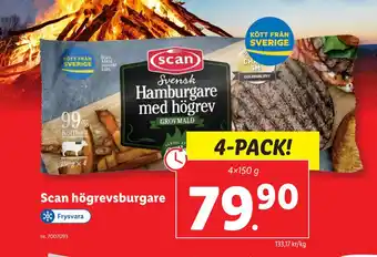 Lidl Scan högrevsburgare erbjuda