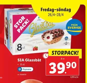 Lidl SIA Glassbåt erbjuda