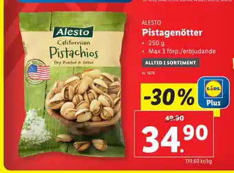 Lidl Pistagenötter erbjuda