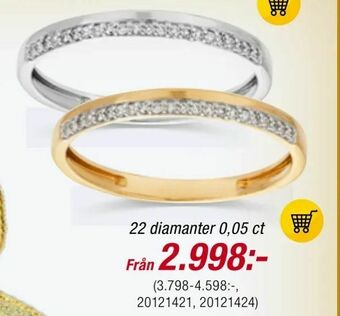Guldfynd 22 diamanter 0,05 ct erbjuda