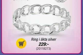 Guldfynd Ring i äkta silver erbjuda