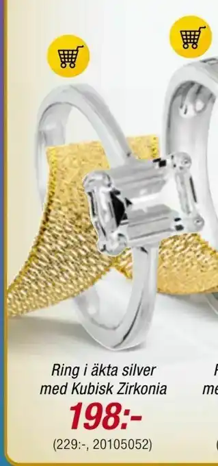 Guldfynd Ring i äkta silver med Kubisk Zirkonia erbjuda