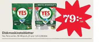 Hemköp Yes diskmaskintabs erbjuda