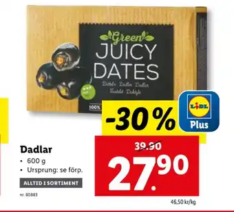 Lidl Green dadlar erbjuda