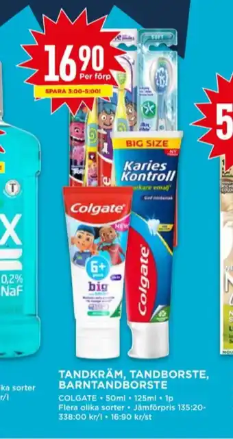 Willys Colgate tandkräm erbjuda