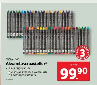 Lidl Crelando akvarelfärg erbjuda