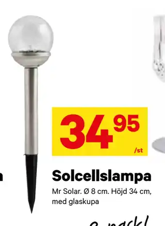 Solcellslampa