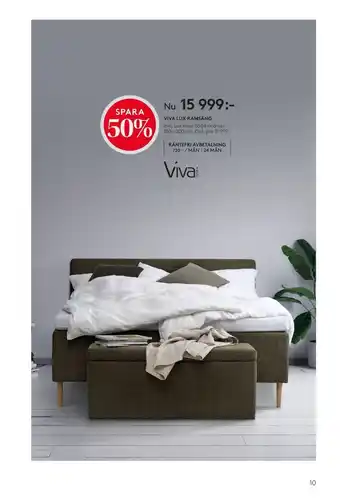 Seng Viva beds ramsäng erbjuda