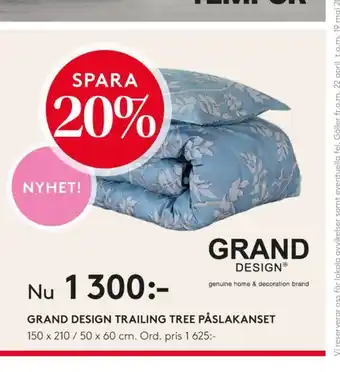 Seng Grand design bäddset erbjuda