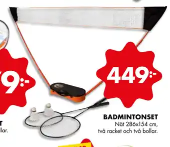 ÖoB BADMINTONSET erbjuda