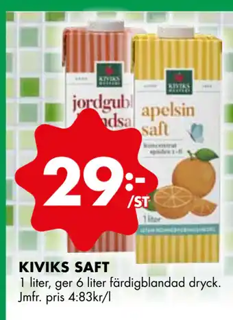ÖoB KIVIKS SAFT erbjuda