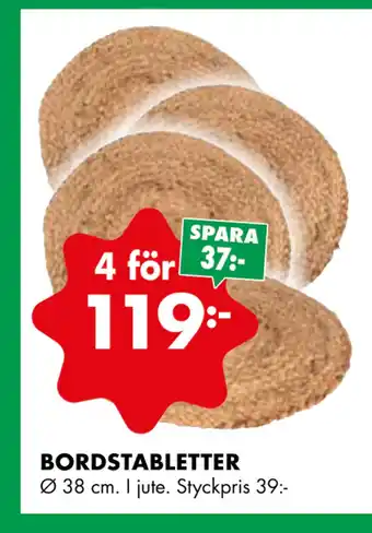 BORDSTABLETTER