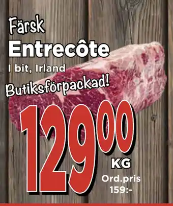 Supergrossen Entrecôte erbjuda