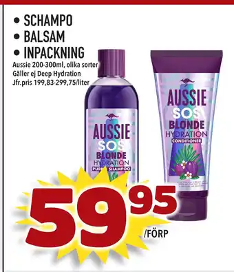 Supergrossen SCHAMPO • BALSAM • INPACKNING erbjuda