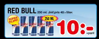 Nya Pulsen RED BULL erbjuda