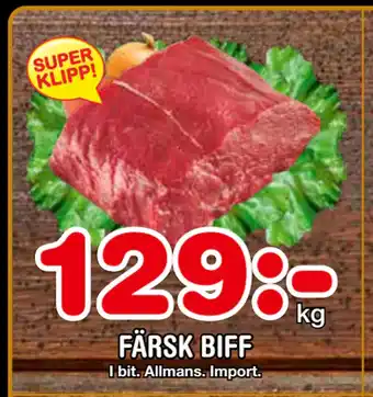 Nya Pulsen FÄRSK BIFF erbjuda