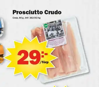 Pekås Prosciutto Crudo erbjuda