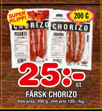 Nya Pulsen FÄRSK CHORIZO erbjuda