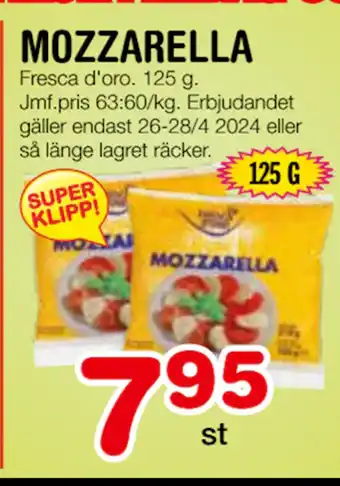 Nya Pulsen MOZZARELLA erbjuda