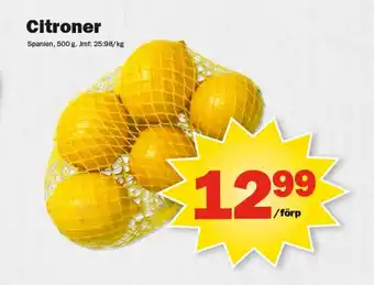 Pekås Citroner erbjuda