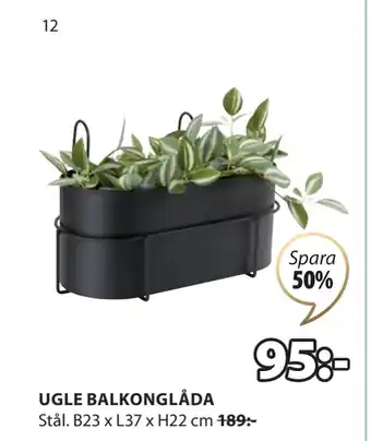 JYSK UGLE BALKONGLÅDA erbjuda