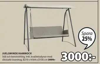 JYSK JUELSMINDE HAMMOCK erbjuda