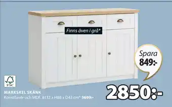 JYSK MARKSKEL SKÄNK erbjuda